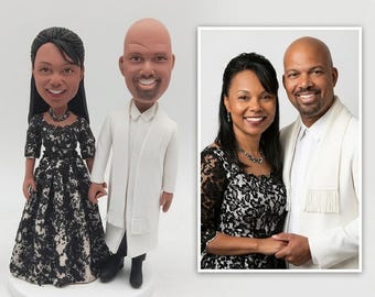 Custom Church Couple Bobblehead Personalized Pastor Wife Gift Religious Anniversary Keepsake Figurine Decor