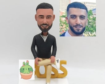 Benutzerdefinierte Ceo Bobblehead, personalisierte Figur für männlichen Boss, ideales Geburtstags- oder Weihnachtsgeschenk