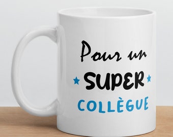 Ceramic mug colleague gift idea, free delivery, printed on both sides