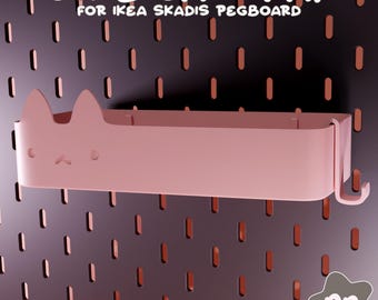 Cat Tray for IKEA SKÅDIS Pegboard | 3D Printable STL File (Digital Download)