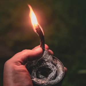 Natural Hemp Fire Starter Rope: Bushcraft Survival Kindling