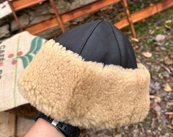 Handmade Sheepskin Beanie Hat, Fur Hat