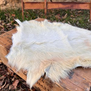 Natural Goat Hide: Bushcraft Camp Mat, Hunting Equipment