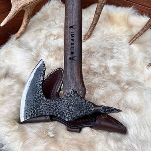handforged carbon steel battle axe