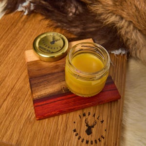 Natural Beeswax Wood Balm: Wood & Leather Conditioner