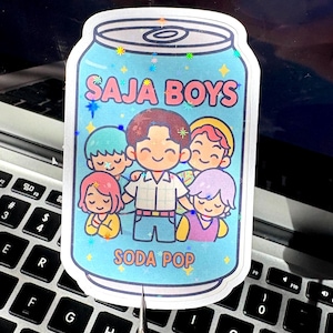 Saja Boys Kpop Demon Hunters Holographic Sticker Pack  | My Little Soda Pop | Saja Boys | Huntrx