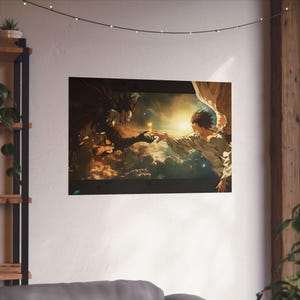Death Note Light Yagami und Riyuk Poster, Anime Poster, Matte Horizontale Poster, Roll Up Poster, Anime Grafikdesign Poster, Wandkunst