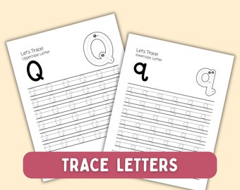 Alphabet Tracing, Uppercase and Lowercase Letter Sheets Alphabet Tracing Worksheets,  letters, Preschool Letter Tracing