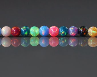 3mm Opal Beads Lot Mixed Colors Opals Colorful Opal Beads Multi Color Opal Beads Fully Drilled for Jewelry Making Beading Craft Gift Beads