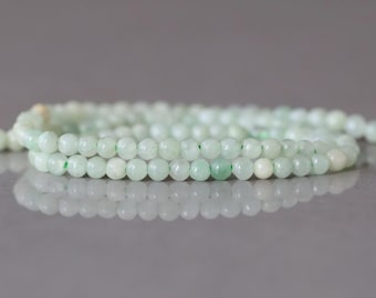 2mm Burma Jade Beads Strand 15" Burma Jadeite Genuine Gemstone Beads Natural Jade for Jewelry Making Beading Craft Gift Beads