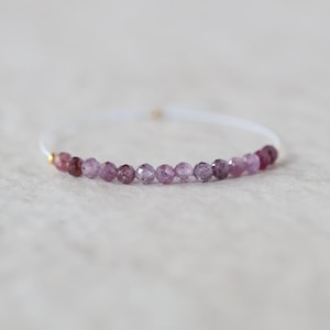 3mm Rare Sri Lanka Ruby Faceted Beads 14 PCs Genuine Small Beads Gemstone Beads for Jewelry Making July Birthstone September
