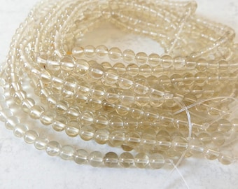 6mm AAA Bytownite Smooth Beads Genuine Golden Labradorite Beads 15&quot; Gemstone Beads for DIY Jewelry Making Crafter Gift