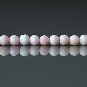 3mm Natural Queen Conch Beads Micro Faceted Genuine Shell Beads 15" Gemstone Jewelry Making Gift for crafter
