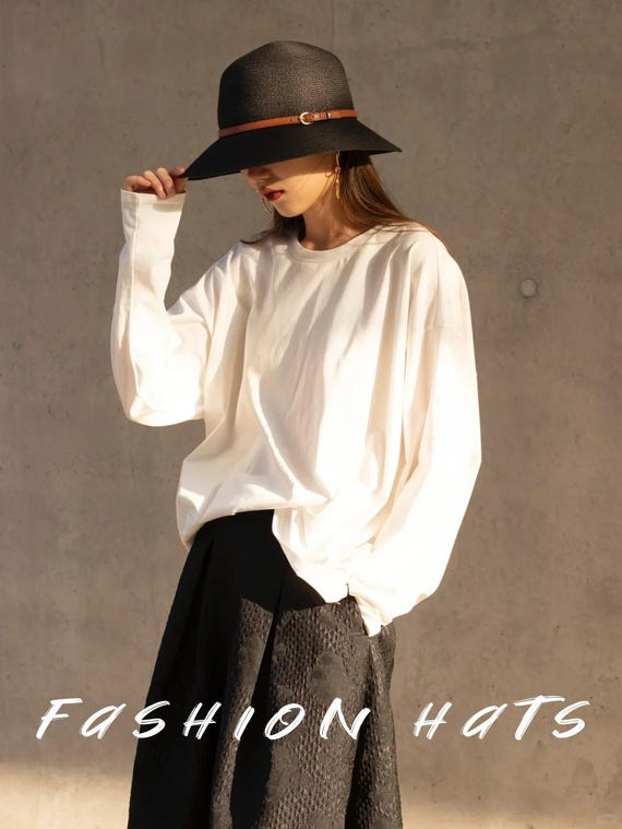 Chic Black Wide-Brim Hat PHENIX Round Crown Fedora 100% Wool Hat Wide Brim Black OS  main image 4