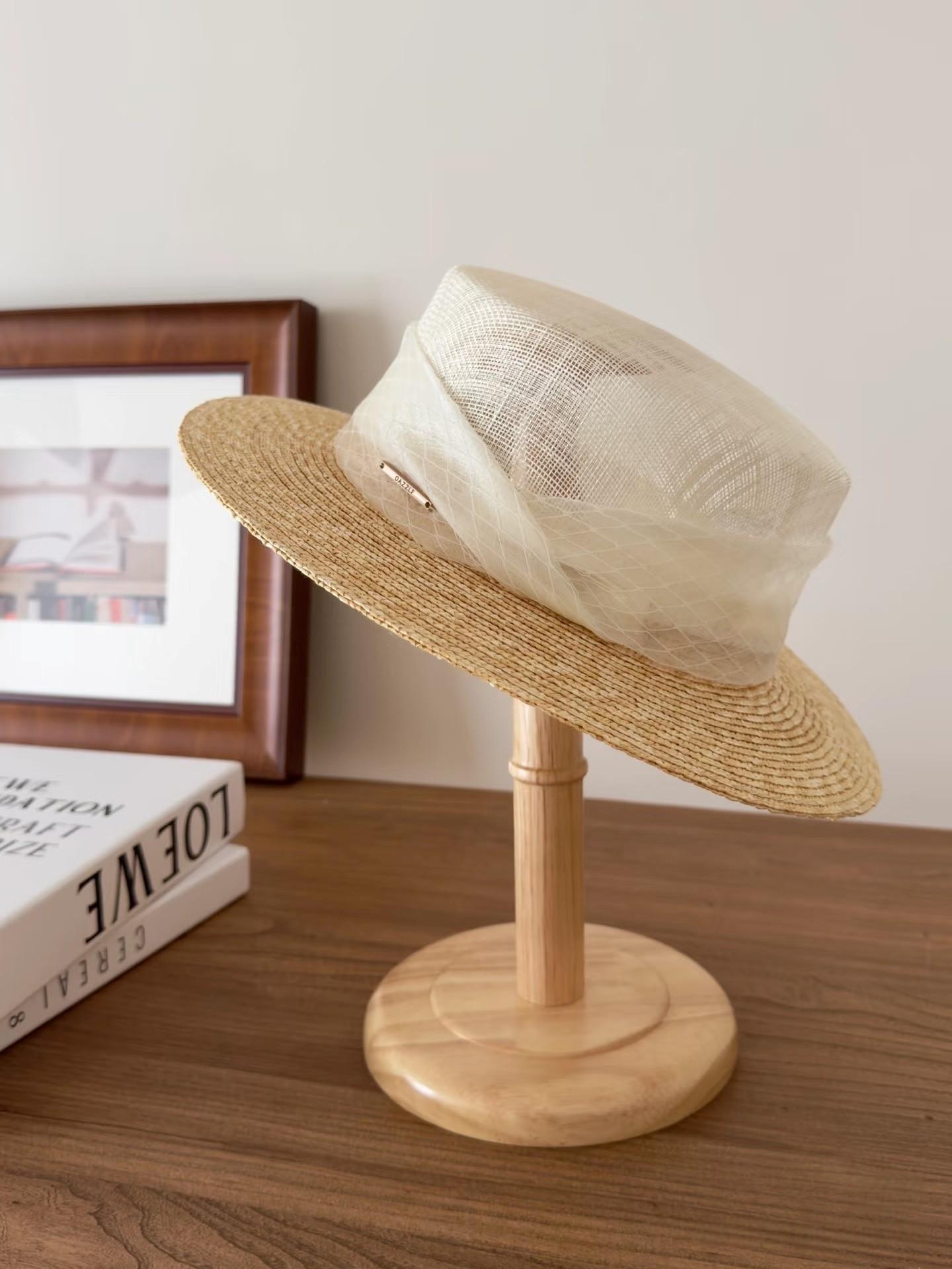 Boater Hat With Veil - Etsy display picture 2