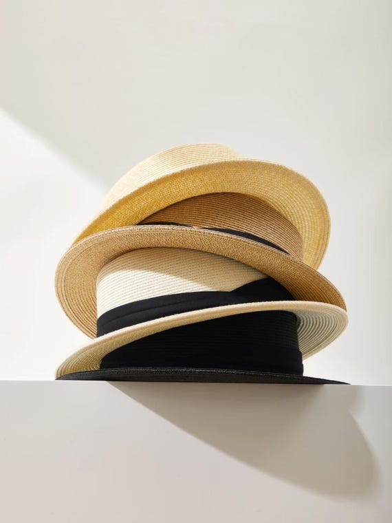 Panama-Style Straw Fedora Hat with Brown Band – Handmade Wide-Brim Summer  Sun Hat for Men Women, Beach, Travel, Garden Party