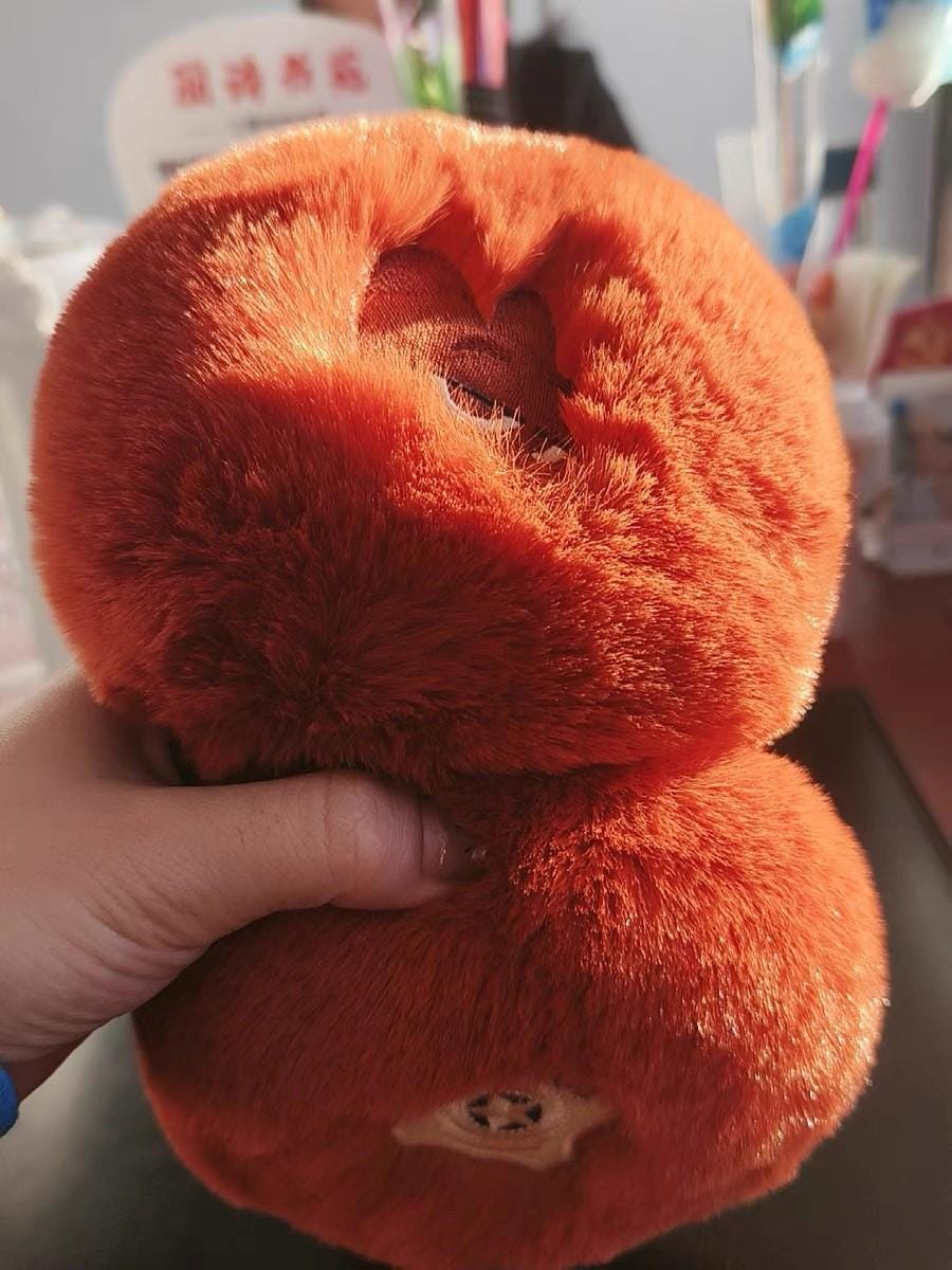 Fox Earmuffs: Plush Orange Winter Ear Warmers - Etsy