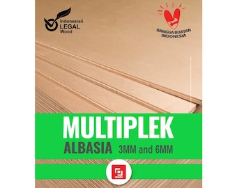5 Baltic Birch Plywood Sheets - Laser Cut Craft Supply - Premium 3mm & 6mm Thickness