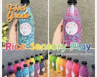 Rice Sensory Play | Rainbow Rice Gifts for Kids : Stimulating Exploration for Children
