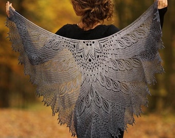Elegant Knit Swan Shawl Pattern – Free & Easy DIY Tutorial