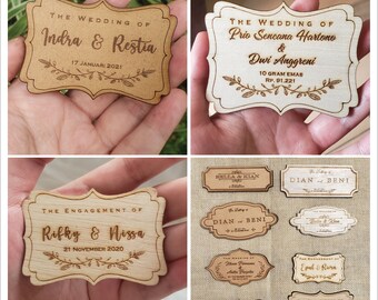 Holz Hochzeit Tags Für Hochzeit Gunsten Tags Danke Tags Rustikale Holz benutzerdefinierte Tags