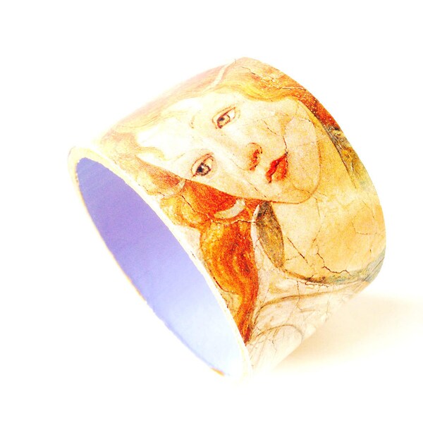 Bracelet manchette VÉNUS et les trois grâces de Botticelli pastel par The Sausage