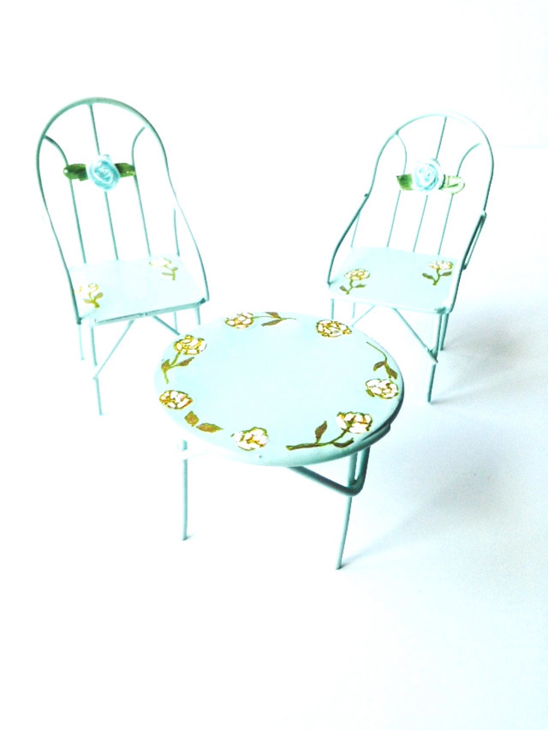 3 Piece Set Of Biedermeier Type Dollhouse Furniture - Ruby Lane