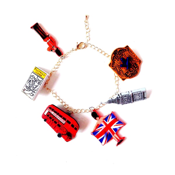 Bracelet WEEKEND SHOPPING À LONDRES bracelet charms fait main bijou The Sausage