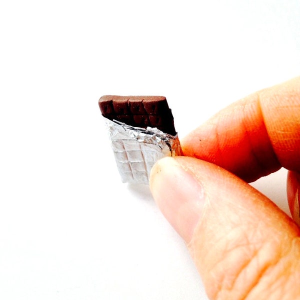 Plaque de chocolat miniature pour petit cadeau vitrine miniature accessoire de maison de poupée fait main par The Sausage