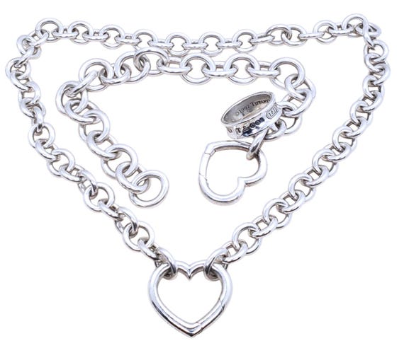 Vintage Tiffany & Co. 925 Sterling Silver Necklace, Bracelet and