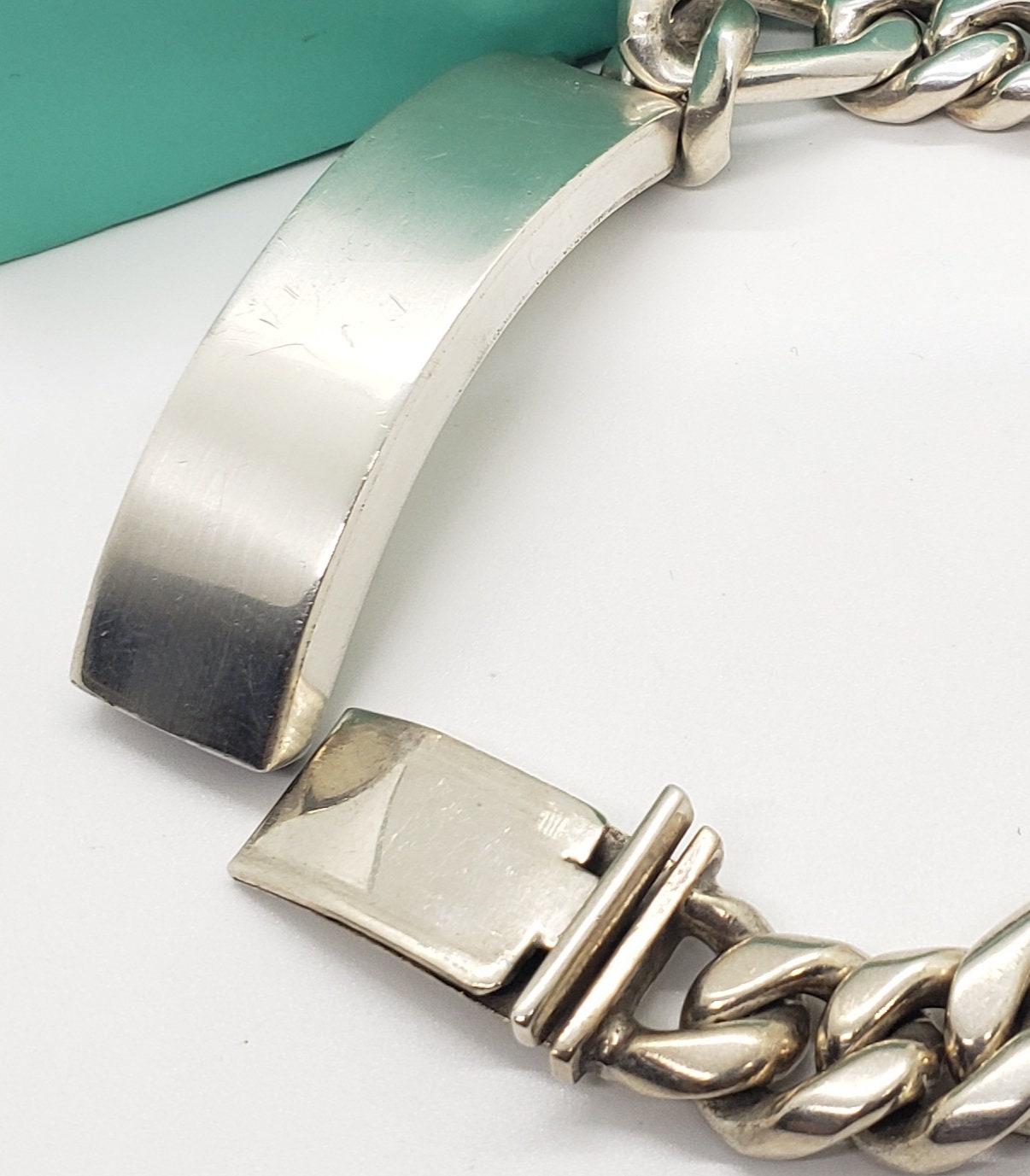 Mexico Taxco ID Curb Link Mens 925 Sterling Silver Bracelet, Heavy Statement Biker Bracelet, Men's Fine Jewelry 80 Grams Mexico Taxco ID Curb Link Mens 925 Sterling Silver Bracelet, Heavy Statement Biker Bracelet, Men's Fine Jewelry 80 Grams