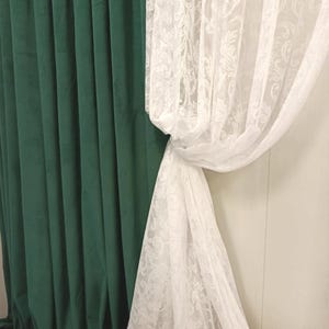 Vintage-inspirierte Französische Spitze Vorhänge | Rokoko Schüren für Schlafzimmer & Badezimmer