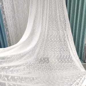 Romantic French Lace Curtains | Rococo Sheer Panels Custom-Made for Bedroom & Living Room
