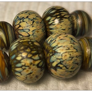 Rustic Raku Handmade Lampwork Beads