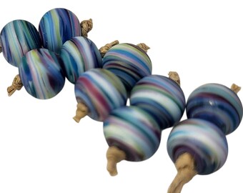 Poisedon Accents Handmade Lampwork Beads Glass Earring Pairs