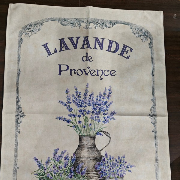 Provence Dishtowel 100% Cotton French Lavender Bouquet