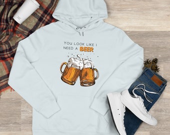I need a beer Hooded Sweatshirt Food Humour Apparel for Men Women and Youth