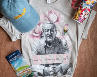 Rechazo para la camiseta Walt Floral Disney