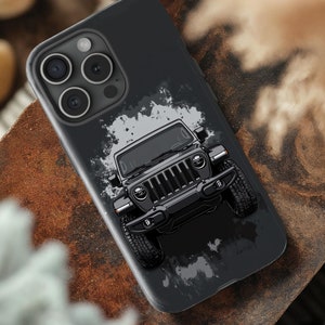 Grau 4x4 jeeper inspiriert iPhone Case Cute hell für iPhone 16 15 14 13 12 11 Tough Phone Cover Art