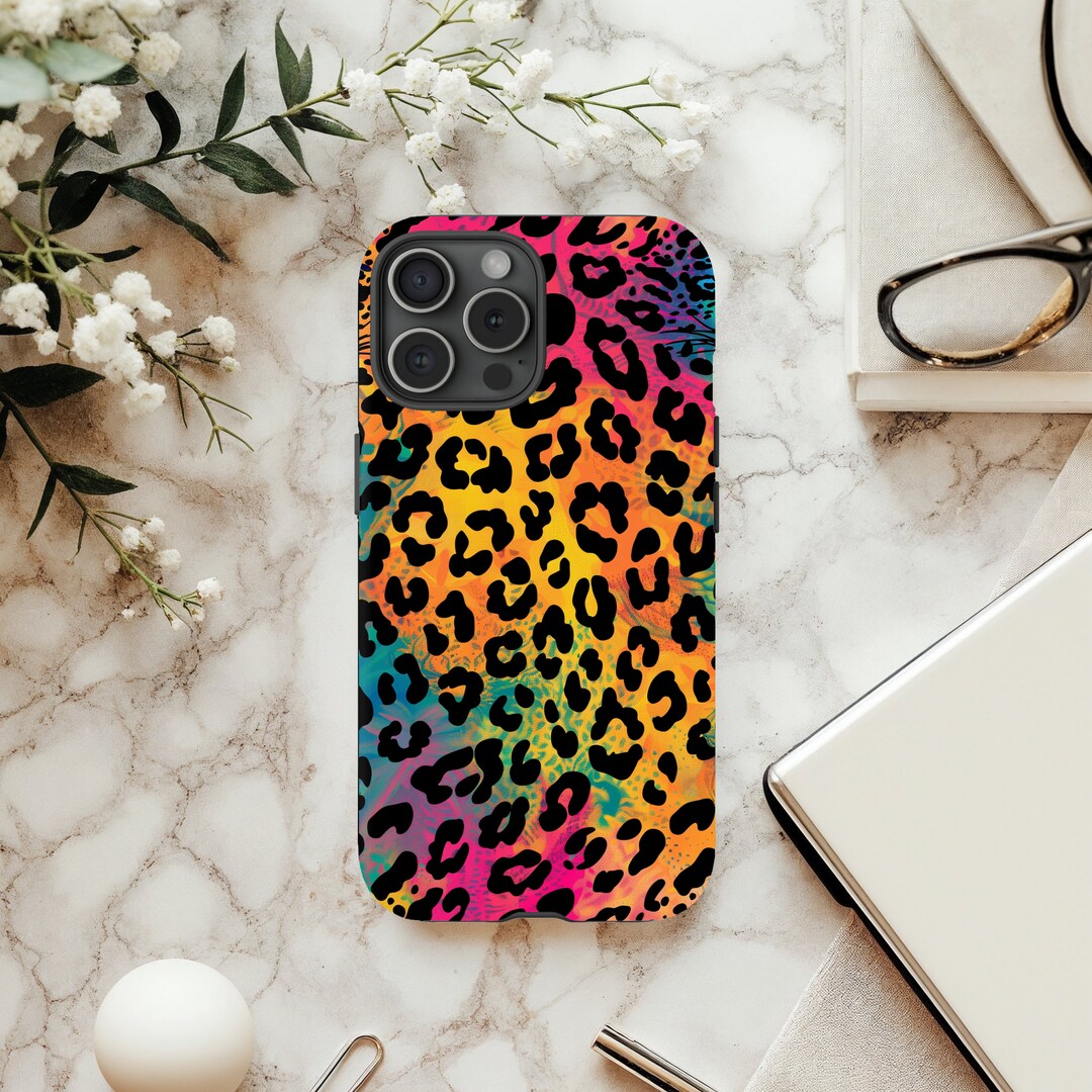 Rainbow Cheetah Casetify Rainbow Cheetah Rainbow Pattern IPhone