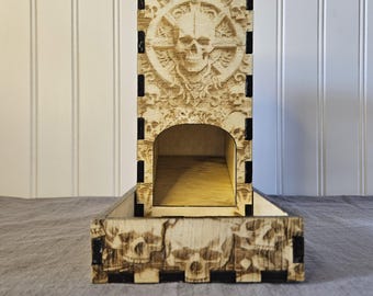 Skull dice tower pirate theme