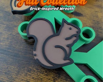 Squirrel - Fall Collection for Giant Brick-Inspired Wreath
