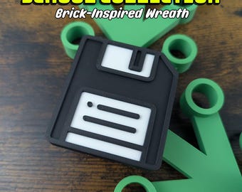 Floppy Disk - Back to School Collection for Giant Brick-Inspired Wreath