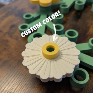 Large Daisy 3 Piece Flower for Giant LEGO-Inspired Wreath