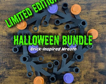 Limited Edition Black Wreath - Halloween Collection for Giant Brick-Inspired Wreath