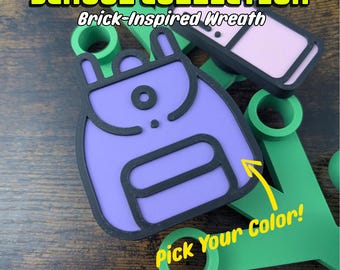 Backpack - Back to School Collection for Giant Brick-Inspired Wreath