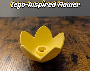 Large Flower for Giant LEGO-Inspired Flower Pot