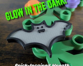 Glow Bat - Halloween Collection for Giant Brick-Inspired Wreath