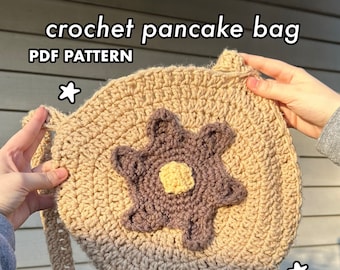 Crochet Pancake Bag Digital PDF Pattern