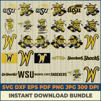 Wichita Svg Wichita State SVG PNG JPG Shockers Script - Etsy